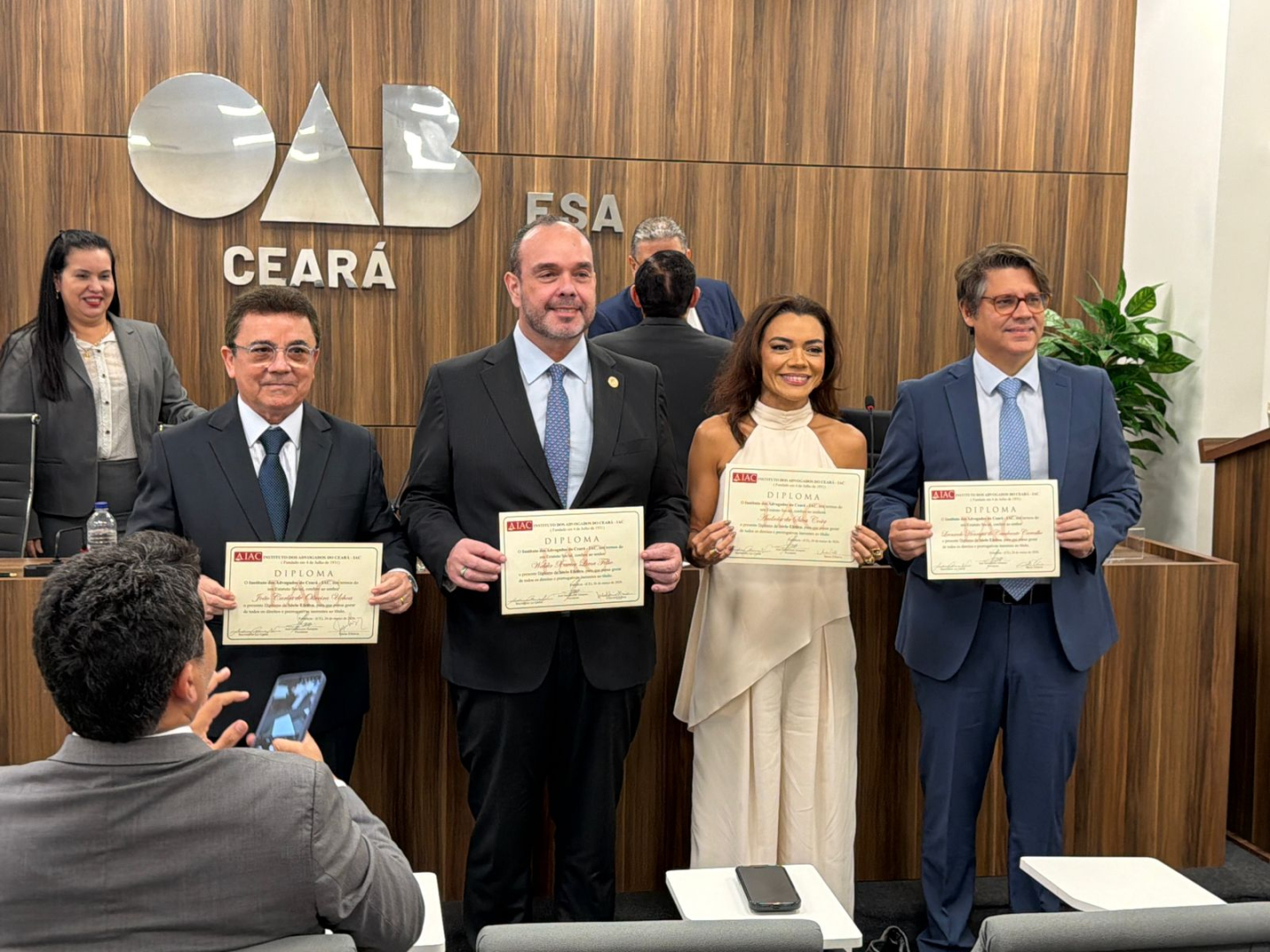 Des. João Carlos Uchôa do TRT-CE toma posse como sócio efetivo do IAC